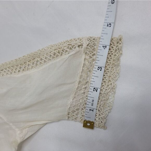 ANTIQUE vintage 1920s‎ Edwardian white drop waist tea slip dress XS - Picture 17 of 17